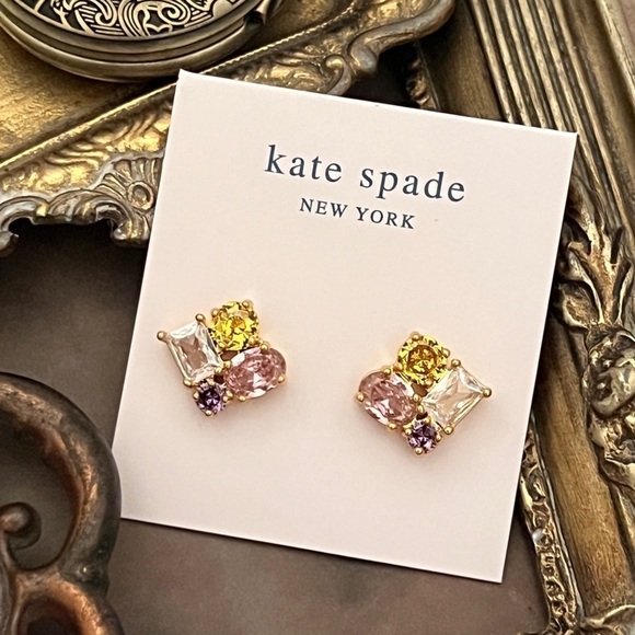 KATE SPADE • Crystal Cluster Springtime Earrings - Picture 3 of 3